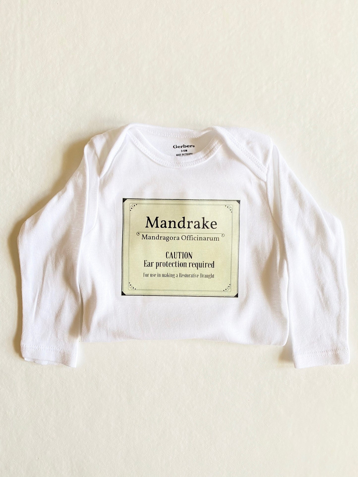 Mandrake Baby Onesie - Harry Potter- Baby Onesie - Baby Shower Gift - Baby Boy - Baby Girl - Harry Potter fan baby onesie-