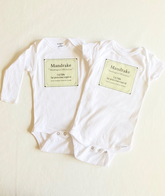 Mandrake Baby Onesie - Harry Potter- Baby Onesie - Baby Shower Gift - Baby Boy - Baby Girl - Harry Potter fan baby onesie-